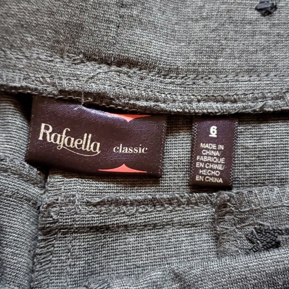 EUC Rafaella classic stretch pants size 8 gray - Picture 3 of 5